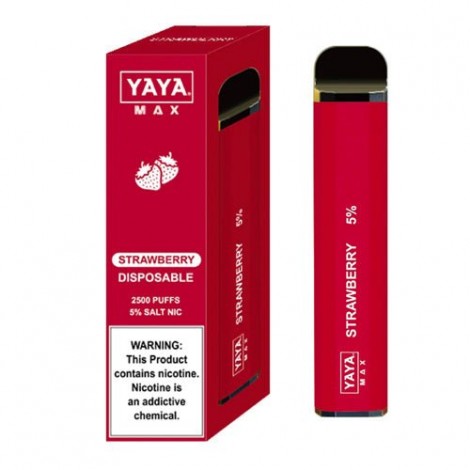 YAYA MAX 2500 NTN Strawberry Disposable Vape Pen