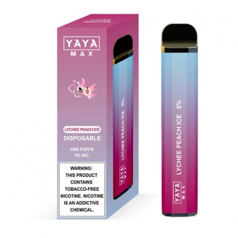 YAYA MAX 2500 NTN Lychee Peachy Ice Disposable Vape Pen