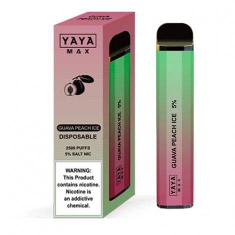 YAYA MAX 2500 NTN Guava Peach Ice Disposable Vape Pen