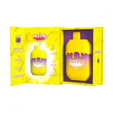 Packwood Packspod 5000 - Disposable Vape Device - Grape Swish