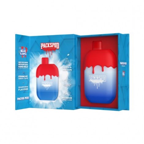 Packwood Packspod 5000 - Disposable Vape Device - Blue Slurpie